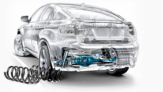 Замена пружин BMW
