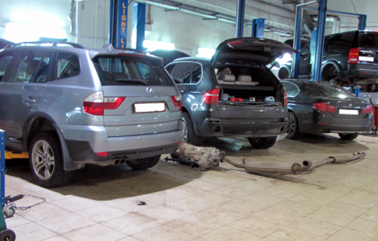 Замена пружин BMW